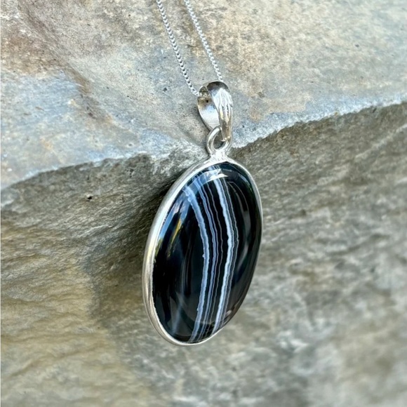 Botswana Agate Necklace & Earring Set! - Picture 9 of 14